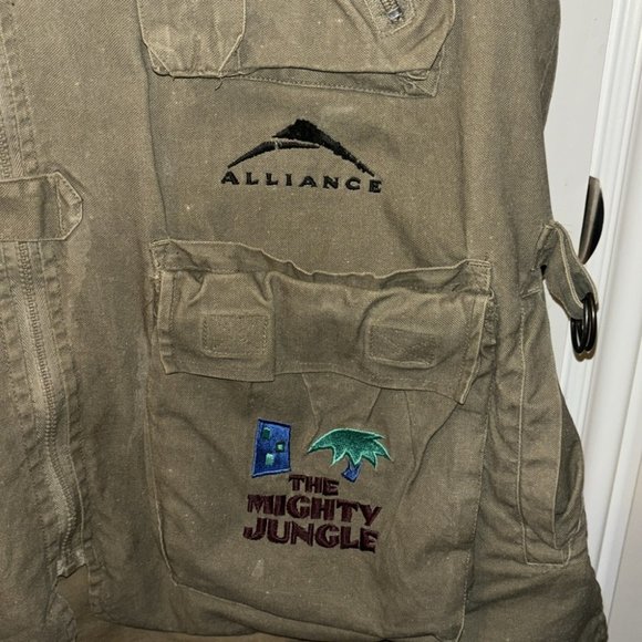 Men’s Outdoor Kaki Green Multi-pocket Utility/Fishing Vest Size L - Picture 6 of 8